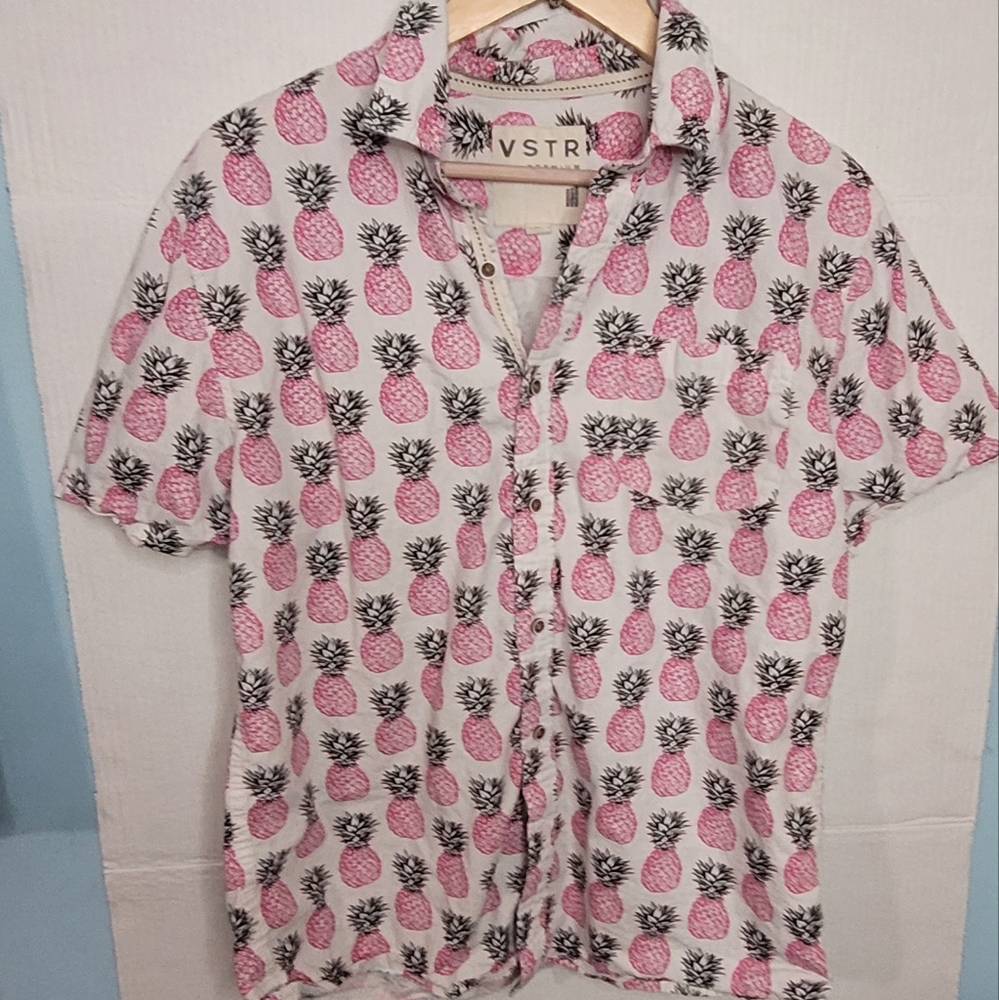 Pineapple Pink Dress Shirt
